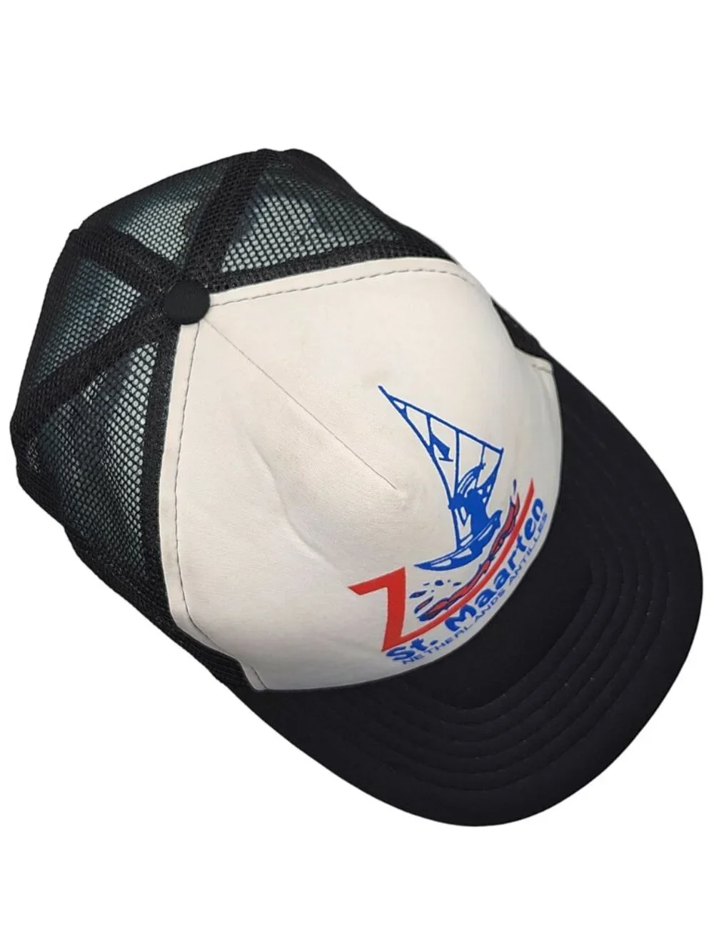 Vintage St. Maarten Netherlands Antilles Trucker Cap Snapback Mesh Hat